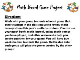 Which are your favorite ones? Math Board Game Project Worksheets Teachers Pay Teachers