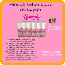 Minyak bidara gaharu cara atasi bayi menangis malam. Buy Minyak Telon Bayi Alruqyah Ummialya Free Gift Seetracker Malaysia
