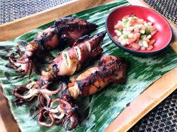 Casa Baluarte Filipino Inihaw Na Pusit Seafood Recipes Squid Recipes Pusit Recipe