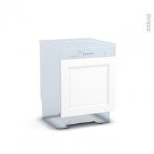 Porte pour meuble de cuisine. Porte Lave Vaisselle Integrable N 16 Static Blanc L60 X H57 Cm Oskab