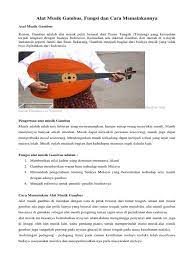 Kelintang kayu dibawah ini adalah penjelasan mengenai 7 alat musik jambi : Alat Musik Gambus