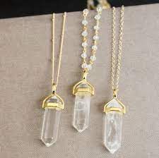 Long Crystal Necklace Necklaces For Women Long Necklace Crystal Pendant Necklace Gold Necklace Necklace Quartz Crystal The Silver Wren Crystal Point Necklace Crystal Necklace Crystal Jewelry