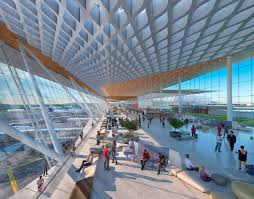 It is the third busiest airport in mexico, only after the international airport of mexico city , and cancun international airport and the second busiest for air. Callisonrtkl Designs Guadalajara Airport Terminal Featuring Wooden Undulating Roof In Mexico