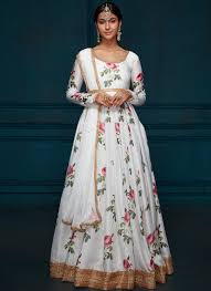 Every woman loves to wear a classic gown at their functions. Floral Anarkali Dress Off 68 Medpharmres Com