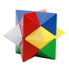 Plastic Colorful Star Shape Brain Teaser Puzzle Rubik