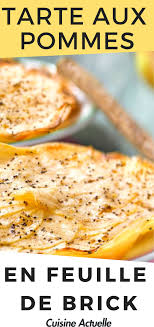 Tarte Aux Pommes En Feuille De Brick Recettes Recette Recette Pomme Recette Tarte Aux Pommes
