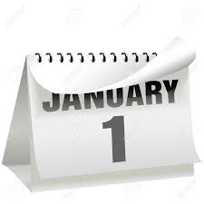 New year's day, also simply called new year or new year's, is observed on 1 january, the first day of the year on the modern gregorian calendar as well as the julian calendar. A New Year S Day Calendar Turns A Page To Change The Year Month Royalty Free Cliparts Vectors And Stock Illustration Image 3732700