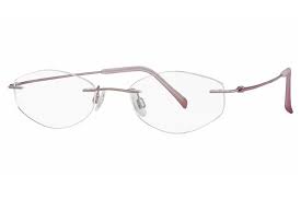 Charmant Womens Eyeglasses Ti8331e Ti 8331e Pk Pink Rimless Optical Frame 50mm