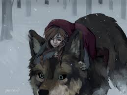 Red Riding Hood And The Big Bad Wolf By Miiukka Deviantart Com On Deviantart Red Riding Hood Art Red Riding Hood Wolf Art