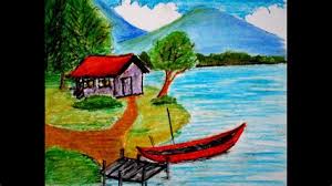 Cara melukis pemandangan dengan cat air. Download Gambar Lukisan Alam Dengan Pensil Gambar Lukisan Alam Gratis