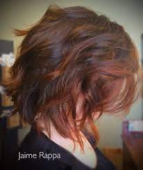 Loved Doing This Angled Layered Bob Haircut On Thick Wavy Red Hair Color Correction Hair Hair Color Experts Hair
