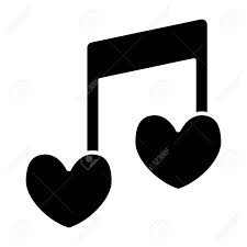 Digital music also has one other benefit: Musical Note Heart Shape Solid Icon Love Song Vector Illustration Royalty Free Cliparts Vectors And Stock Illustration Image 110955406