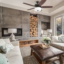 52 Sybilla 5 Blade Standard Ceiling Fan With Light Kit Included Modern Fireplace Living Room Modern House Interior