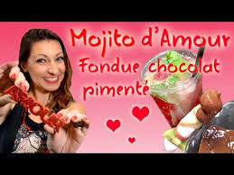 Special Saint Valentin Mojito D Amour Et Fondue Au Chocolat Pimente Youtube Mojito Cocktails Blog