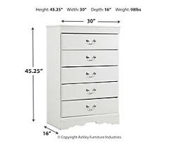 For more storage, decide whether you want something wide or tall. Anarasia Chest Of Drawers Ashley Furniture Homestore