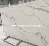 Engineered Stone Marble Look Calacatta White Quartz Stone Slabs from China  - StoneContact.com