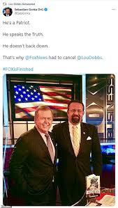 Fox news has canceled lou dobbs tonight, the program hosted by television's staunchest supporter of donald trump and of his assertions of daily beast: Sfm3qmbz2ycflm