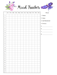 20 Methodical Simple Mood Chart