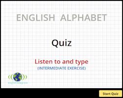 For the letters with a . Typing The Letters Of The Alphabet Intermediate English Language Resources For English Young Learners With Cambridge Esol Examinations