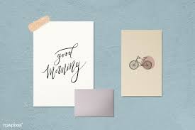 Download Premium Psd Of Paper Poster Mockup Illustration Set 935089 Poster Mockup Design Mockup Free Good Morning Posters