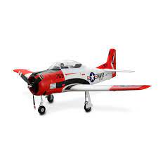 The rc plane use big brushless motor(3715),power is powerful,and with retract landing gear,reduce the flight resistance,wingspan:1270mm(50in). E Flite T 28 Trojan 1 2m Bnf Basic With As3x Horizon Hobby