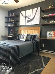 House Of Hockey Room 2 A Fresh Coat In 2020 Room Ideas Bedroom Boys Bedroom Makeover Room Makeover