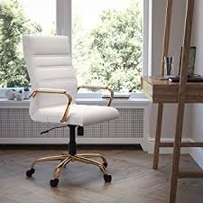 Width big and tall ivory fabric task chair with adjustable height. Amazon Com White And Gold Chair