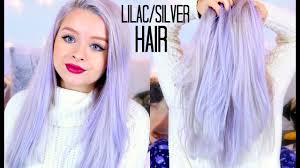 A soft lilac hue presents a calm charm to a straight hair balayage with an ash blonde base. How To Lilac Hair Sophdoesnails Youtube