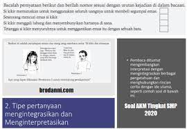 Dua kompetensi dasar yang diukur dalam akm ini adalah: Soal Asesmen Kompetensi Minimal Akm Tingkat Smp 2020