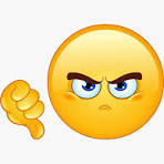 Emoticon de pulgar hacia abajo que no me gusta Pegatina