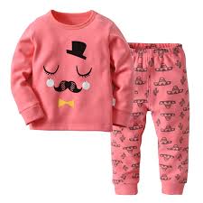 2 7y Kids Pink Pijamas Baby Girls Boys Christmas Children Pajamas Nightwear For Pajimas 2018 Clothes Toddler Long Sleeve Sleepwear Baby Pajama Smurf