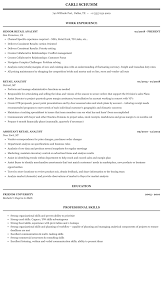Retail cv examples no experience. Retail Analyst Resume Sample Mintresume