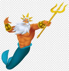 The kingdom is ruled by the sea king, king triton and the sea queen, queen athena; Merman Holding Staff Illustration Ariel King Triton Sebastian Queen Athena Ariel The Little Mermaid Cartoon Fictional Character Png Pngegg