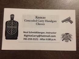 Get certified in florida to legally carry in 37 states. Concealed Carry Handgun Class 75 Hays Ks Nex Tech Classifieds