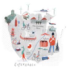 Make a personal city map of copenhagen on the basis of suggestions taken from social media. Copenhagen Map Www Lucybanaji Com