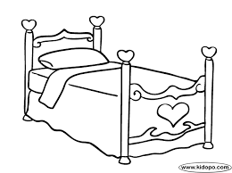 Bed For Girl Furniture Hellocoloring Com Coloring Pages Girls Furniture How To Make Bed Cute Coloring Pages