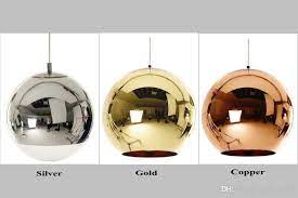 Plated Glass Ball Chandelier Modern Art Lighting Tom Dixon Plating Ball Pendant Lights Silver Golden Bronze Glass Ball Lamp Glass Pendant Lamp Hanging Pendant L