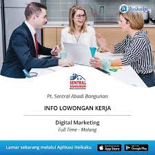 Presiden jokowi, pada tahun 2013 telah menandatangani pp nomor 15 tahun 2019 tentang perubahan kedelapan belas atas peraturan pemerintah nomor 7. Informasi Lowongan Kerja Posisi Digital Marketing Perusahaan Pt Sentral Abadi Bangunan Status Pekerjaan Full Time Lokasi Kab Malang Membuat Web Berkonte
