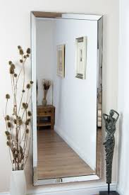 Frameless full length mirror, wall mirror full length, full body mirror, round corner and bevel edge design, 16×59. Mirror For Full Wall Novocom Top