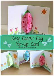 If you are looking for easter eggs craft ideas to give as gift to your loved ones, this cute and easy easter card. Easy Easter Egg Pop Up Card Easter Cards Handmade Diy Easter Cards Easter Cards Handmade Kids
