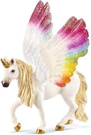 Step by step drawing tutorial on a unicorn with wings. Amazon Com Schleich Bayala Animal Figurine Unicorn Toys For Girls And Boys 5 12 Years Old Winged Rainbow Unicorn Everything Else