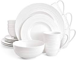 Choose from the highest qualities of bone china: Amazon Com Divitis Home Infinity Bone China Dinnerware Set 16pcs Round Plates Soup Bowls Dinner Plates Salad Plates Dinnerware Sets Dinner Plates Plates And Bowls Sets Infinity Dinnerware Sets
