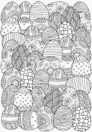 Pattern For Coloring Book A4 Size Hand Drawn Decorative Elements In Easter Coloring Book Coloring Books Easter Coloring Pages