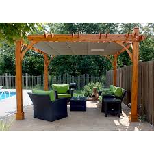 Outdoor Living Today Breeze 12 Ft Pergola With Retractable Canopy Bz1212wrc Pergolakits Pergola Exterior Patio Pergola Planos De Pergola