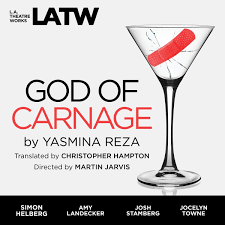 As i write this (may 26, 2009), the god of carnage by yasmina reza is a huge hit on broadway and has numerous tony nominations. God Of Carnage L A Theatre Works 9781682660164 Yasmina Reza Bo Amazon Com