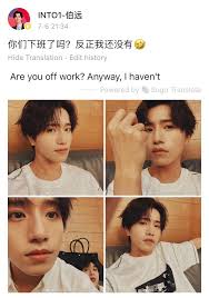 Bo Yuan Weibo Update ft. Patrick (07.06.2021) : r/into1