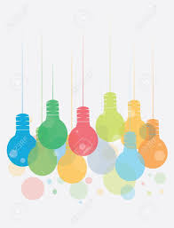 Idea Concept With Colorful Illustration Of Hanging Light Bulbs Royalty Free Cliparts Vectors And Stock Illustration Image 21619977