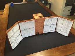 Wooden Dm Screen And Dice Tower Dm Screen Dungeon Master Screen Dungeons And Dragons Game