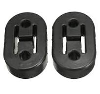2Pcs 8mm Universal Rubber Car Exhaust Muffler Hangers ...