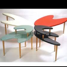 Double Tier Boomerang Coffee Tables Double The Fun Furniture Mid Century Modern Furniture Mid Century Teak Furniture